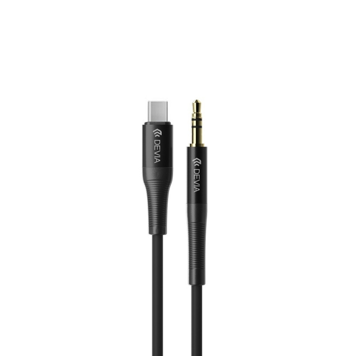 Devia ljudkabel Ipure EC620 jack 3,5 mm - USB-C 1m svart ryhmässä KODINELEKTRONIIKKA / Kaapelit & Sovittimet / Analoginen ääni / 3.5 mm @ TP E-commerce Nordic AB (C78610)