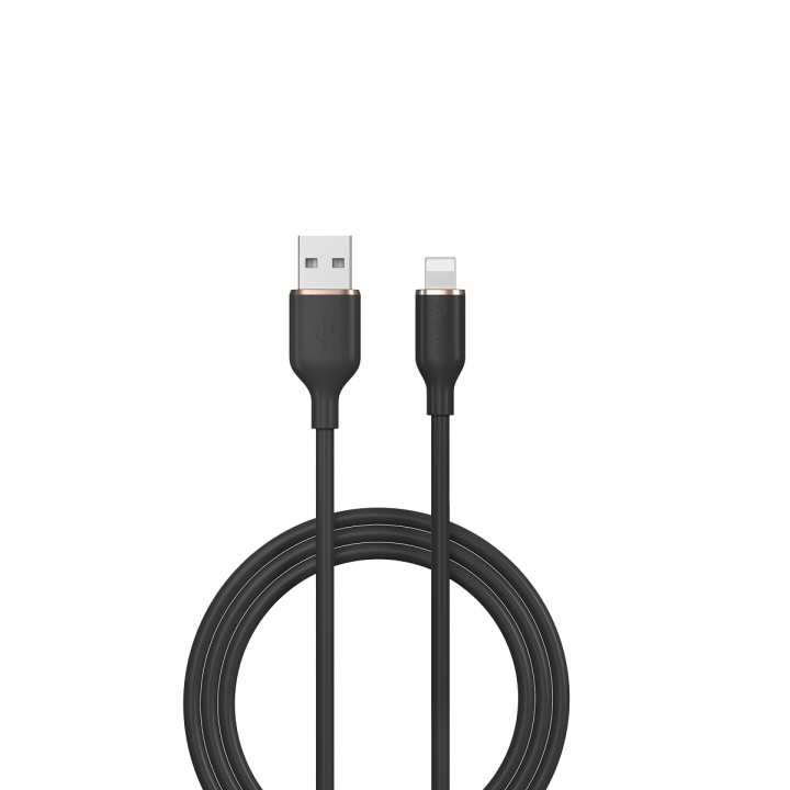 Devia kabel Jelly EC630 USB - Lightning 1,2 m 2,4A svart ryhmässä ÄLYPUHELIMET JA TABLETIT / Laturit & Kaapelit / Kaapelit / Lightning kaapelit @ TP E-commerce Nordic AB (C78629)