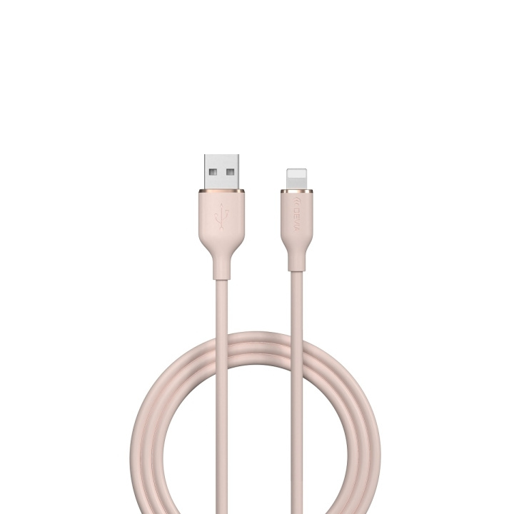 Devia kabel Jelly EC630 USB - Lightning 1,2 m 2,4A rosa ryhmässä ÄLYPUHELIMET JA TABLETIT / Laturit & Kaapelit / Kaapelit / Lightning kaapelit @ TP E-commerce Nordic AB (C78632)