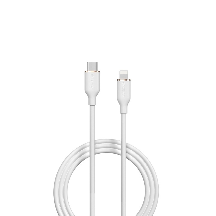 Devia kabel Jelly EC631 USB-C - Lightning 1,2 m 27W vit ryhmässä ÄLYPUHELIMET JA TABLETIT / Laturit & Kaapelit / Kaapelit / Lightning kaapelit @ TP E-commerce Nordic AB (C78638)