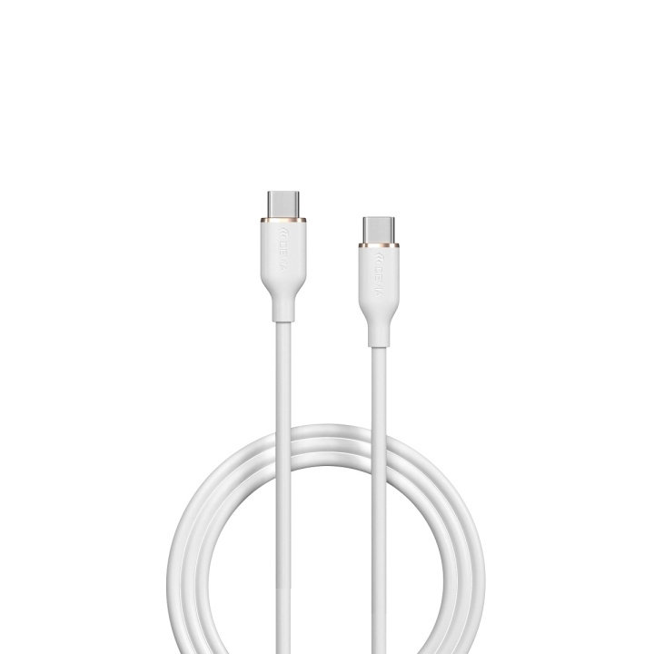 Devia kabel Jelly EC632 USB-C - USB-C 1,2 m 60W 3A vit ryhmässä ÄLYPUHELIMET JA TABLETIT / Laturit & Kaapelit / Kaapelit / Tyyppi C -kaapelit @ TP E-commerce Nordic AB (C78642)