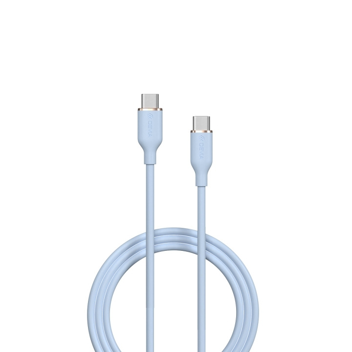 Devia kabel Jelly EC632 USB-C - USB-C 1,2 m 60W 3A blå ryhmässä ÄLYPUHELIMET JA TABLETIT / Laturit & Kaapelit / Kaapelit / Tyyppi C -kaapelit @ TP E-commerce Nordic AB (C78643)