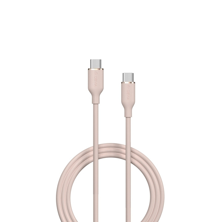 Devia kabel Jelly EC632 USB-C - USB-C 1,2 m 60W 3A rosa ryhmässä ÄLYPUHELIMET JA TABLETIT / Laturit & Kaapelit / Kaapelit / Tyyppi C -kaapelit @ TP E-commerce Nordic AB (C78644)