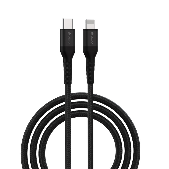 Devia kabel Gracious EC409 PD USB-C - Lightning 1,5 m 3A svart ryhmässä ÄLYPUHELIMET JA TABLETIT / Laturit & Kaapelit / Kaapelit / Lightning kaapelit @ TP E-commerce Nordic AB (C78655)