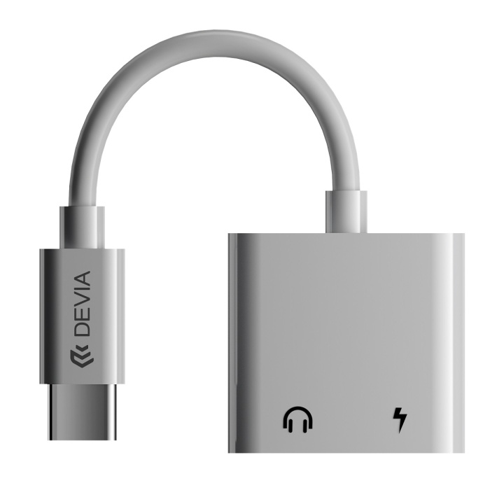 Devia adapter EC609 USB-C - USB-C (port) + USB-C (port) vit ryhmässä ÄLYPUHELIMET JA TABLETIT / Laturit & Kaapelit / Sovittimet @ TP E-commerce Nordic AB (C78657)