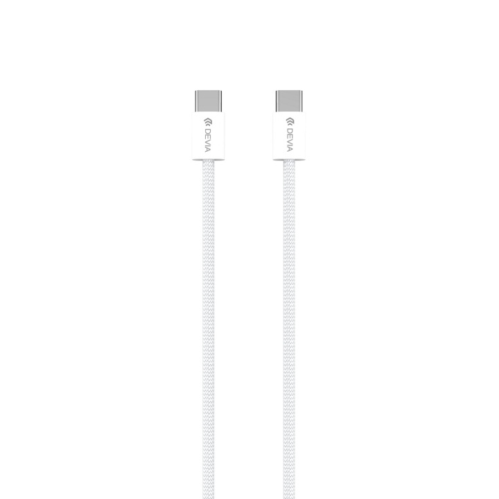 Devia kabel Smart EC325 PD USB-C - USB-C 1,0 m 60W 3A vit ryhmässä ÄLYPUHELIMET JA TABLETIT / Laturit & Kaapelit / Kaapelit / Tyyppi C -kaapelit @ TP E-commerce Nordic AB (C78667)