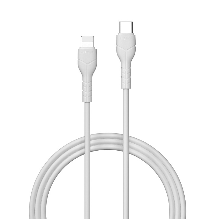 Devia kabel Kintone EC150 USB-C - Lightning 1,0 m 3A 27W vit ryhmässä ÄLYPUHELIMET JA TABLETIT / Laturit & Kaapelit / Kaapelit / Lightning kaapelit @ TP E-commerce Nordic AB (C78681)