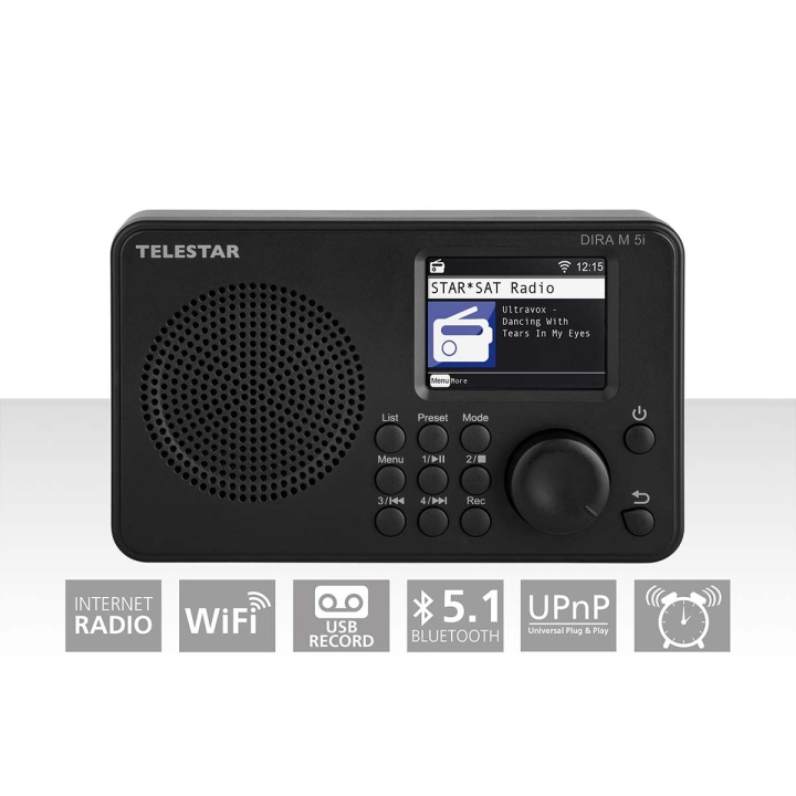 TELESTAR DIRA M 5i Internet Radio Musta ryhmässä KODINELEKTRONIIKKA / Ääni & Kuva / Kotiteatteri, HiFi ja kannettavat / Radio & Herätyskellot / Radio @ TP E-commerce Nordic AB (C78698)