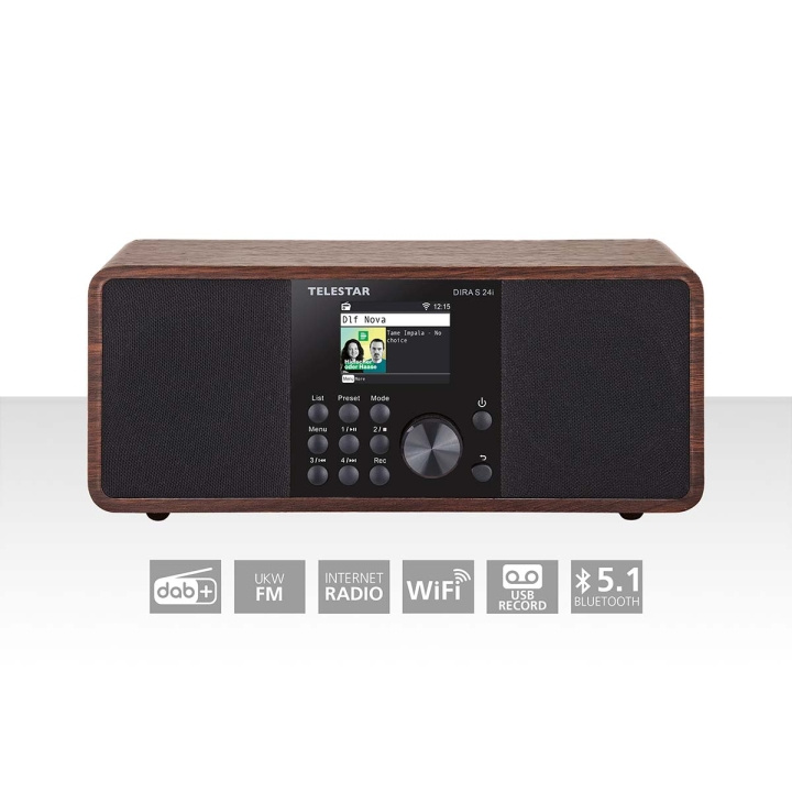 TELESTAR DIRA S 24i Monitoiminen Stereoradio DAB+ / FM / Internet / Bluetooth Puu ryhmässä KODINELEKTRONIIKKA / Ääni & Kuva / Kotiteatteri, HiFi ja kannettavat / Radio & Herätyskellot / Radio @ TP E-commerce Nordic AB (C78701)