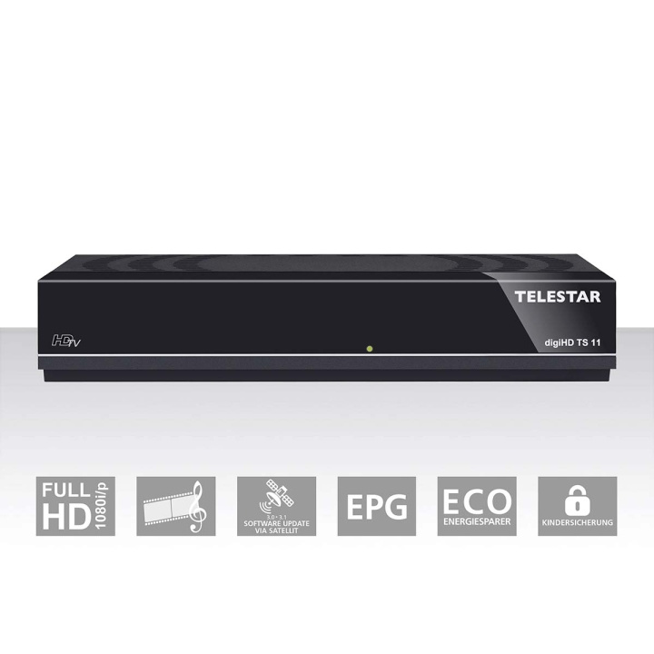 TELESTAR digiHD TS 11 HDTV DVB-S digiboksi ryhmässä KODINELEKTRONIIKKA / Ääni & Kuva / TV & Tarvikkeet / Digiboksi @ TP E-commerce Nordic AB (C78715)