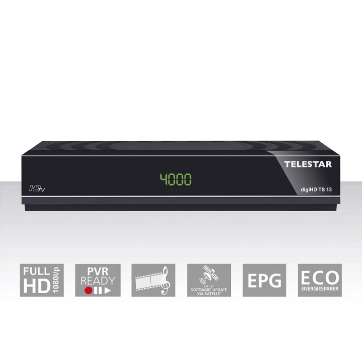 TELESTAR digiHD TS 13 HDTV satelliittivastaanotin ryhmässä KODINELEKTRONIIKKA / Ääni & Kuva / TV & Tarvikkeet / Smart-TV @ TP E-commerce Nordic AB (C78716)