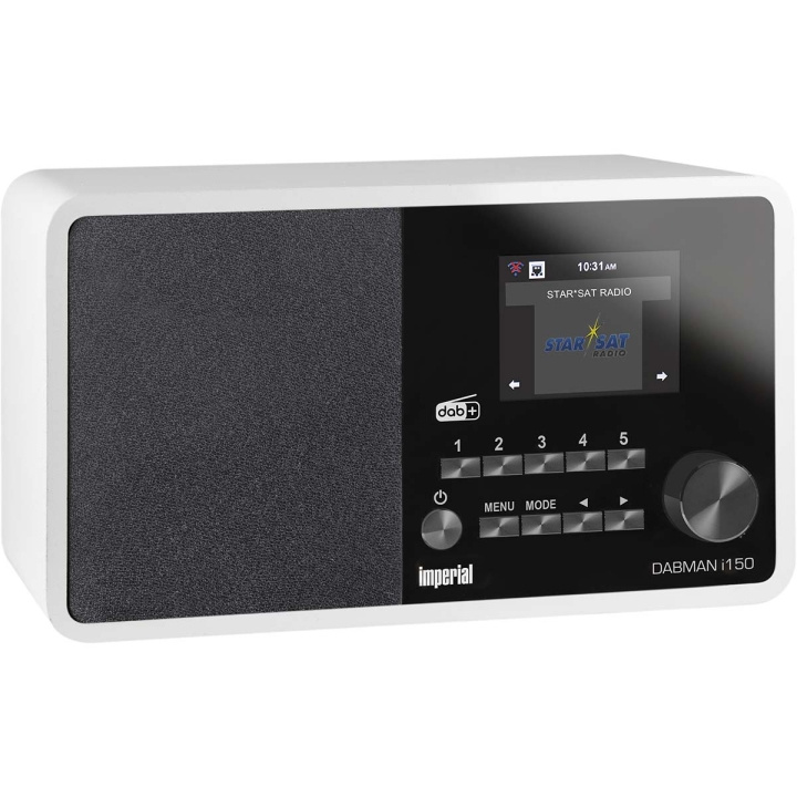 imperial DABMAN i150 Kompakti hybridiradio Internet / DAB+ / FM Valkoinen ryhmässä KODINELEKTRONIIKKA / Ääni & Kuva / Kotiteatteri, HiFi ja kannettavat / Radio & Herätyskellot @ TP E-commerce Nordic AB (C78720)