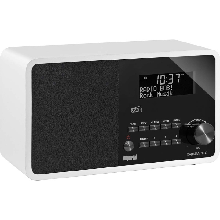 imperial DABMAN 100 DAB+ / FM-radio Valkoinen ryhmässä KODINELEKTRONIIKKA / Ääni & Kuva / Kotiteatteri, HiFi ja kannettavat / Radio & Herätyskellot / Radio @ TP E-commerce Nordic AB (C78806)