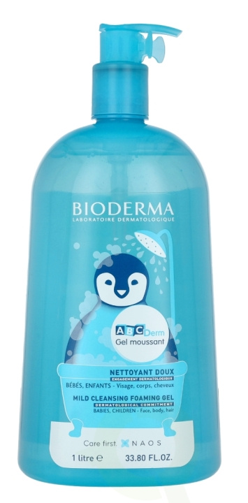 Bioderma ABCDerm Mild Cleansing Foaming Gel 1000 ml ryhmässä KAUNEUS JA TERVEYS / Ihonhoito / Kehon hoito / Kylpy- ja suihkugeelit @ TP E-commerce Nordic AB (C78841)