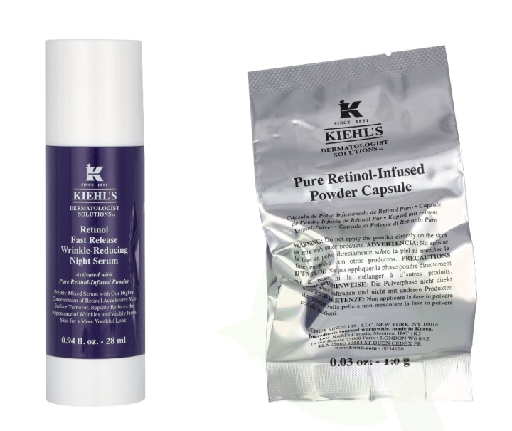 Kiehl\'s Retinol Fast Release Wrinkle-Reducing Night Serum 28 ml ryhmässä KAUNEUS JA TERVEYS / Ihonhoito / Kasvot / Seerumit iholle @ TP E-commerce Nordic AB (C78861)