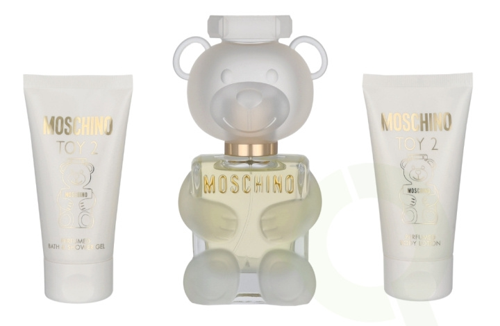 Moschino Toy 2 Giftset 150 ml Edp Spray 50ml/Body Lotion 50ml/Shower Gel 50ml ryhmässä KAUNEUS JA TERVEYS / Lahjapakkaukset / Naisten lahjapakkaukset @ TP E-commerce Nordic AB (C78864)