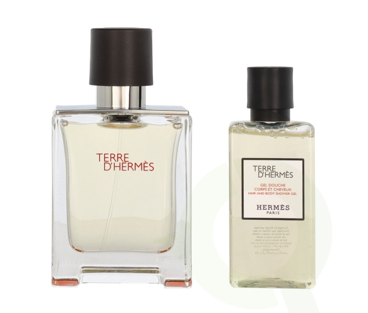 Hermes Terre D\'Hermes Giftset 90 ml Edt Spray 50ml/Hair and Body Shower Gel 40 ml ryhmässä KAUNEUS JA TERVEYS / Lahjapakkaukset / Naisten lahjapakkaukset @ TP E-commerce Nordic AB (C78938)