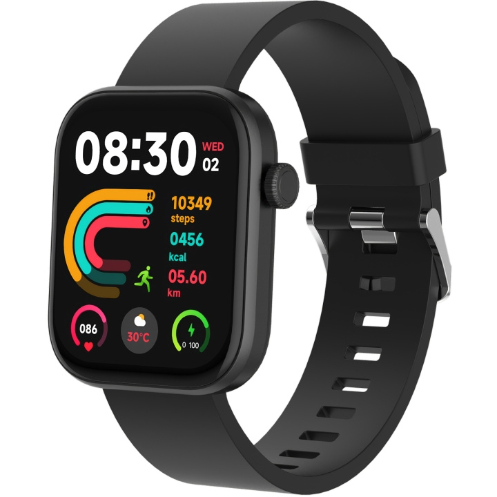 Denver Bluetooth AMOLED Smart Watch Svart ryhmässä URHEILU, VAPAA-AIKA JA HARRASTUS / Urheilu- ja sykekellot / Älykellot @ TP E-commerce Nordic AB (C78952)