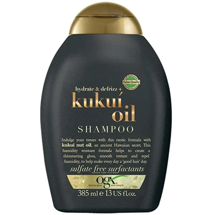 OGX Kukui Oil Shampoo 385ml ryhmässä KAUNEUS JA TERVEYS / Hiukset &Stailaus / Hiustenhoito / Shampoo @ TP E-commerce Nordic AB (C78994)