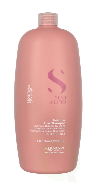 Alfaparf Semi Di Lino Nutritive Low Shampoo 1000 ml Dry Hair, Sulfate-Free ryhmässä KAUNEUS JA TERVEYS / Hiukset &Stailaus / Hiustenhoito / Shampoo @ TP E-commerce Nordic AB (C79015)