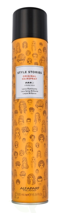 Alfaparf Style Stories Original Hairspray 500 ml ryhmässä KAUNEUS JA TERVEYS / Hiukset &Stailaus / Hiusten stailaus / Hiuslakka @ TP E-commerce Nordic AB (C79016)