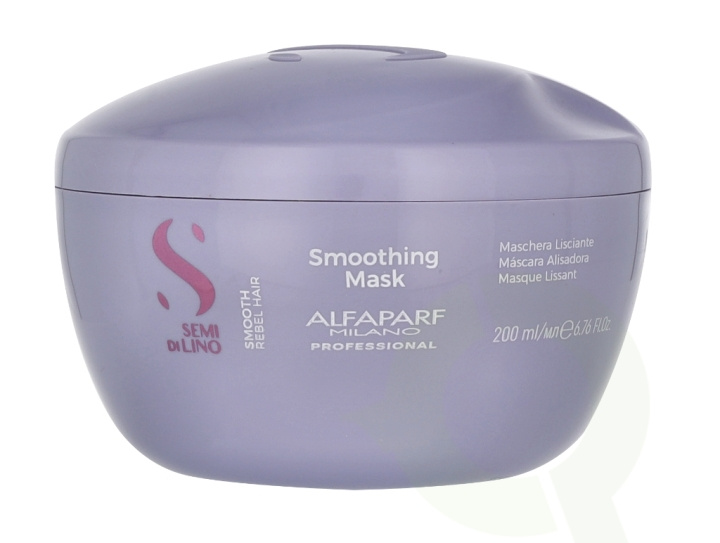 Alfaparf Semi Di Lino Smoothing Mask 200 ml ryhmässä KAUNEUS JA TERVEYS / Hiukset &Stailaus / Hiustenhoito / Hiusnaamio @ TP E-commerce Nordic AB (C79077)