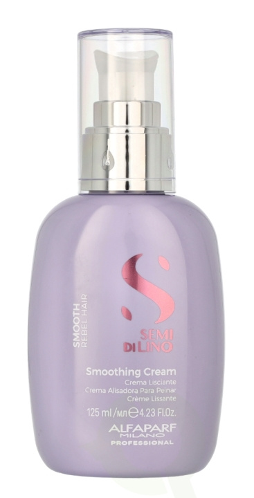 Alfaparf Semi Di Lino Smoothing Cream 125 ml ryhmässä KAUNEUS JA TERVEYS / Hiukset &Stailaus / Hiusten stailaus / Muotoiluvaahto @ TP E-commerce Nordic AB (C79078)