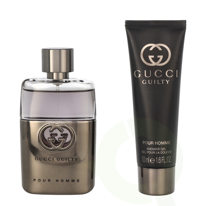 Gucci Guilty Pour Homme Giftset 100 ml Edt Spray 50ml/Shower Gel 50ml ryhmässä KAUNEUS JA TERVEYS / Tuoksut & Parfyymit / Parfyymit / Miesten Tuoksut @ TP E-commerce Nordic AB (C79087)