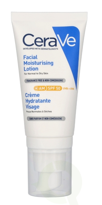 Cerave Facial Moisturising Lotion SPF50 52 ml For Normal To Dry Skin ryhmässä KAUNEUS JA TERVEYS / Ihonhoito / Kehon hoito / Vartalovoide @ TP E-commerce Nordic AB (C79100)