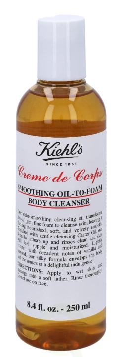 Kiehl\'s Creme De Corps Smoothing Oil-To-Foam Body Cleanser 250 ml ryhmässä KAUNEUS JA TERVEYS / Meikit / Meikinpoisto @ TP E-commerce Nordic AB (C79113)