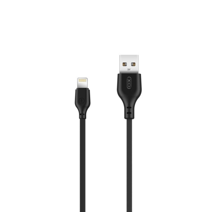 Xo kaapeli NB103 USB - Lightning 2,0 m 2,1A musta ryhmässä ÄLYPUHELIMET JA TABLETIT / Laturit & Kaapelit / Kaapelit / Lightning kaapelit @ TP E-commerce Nordic AB (C79138)