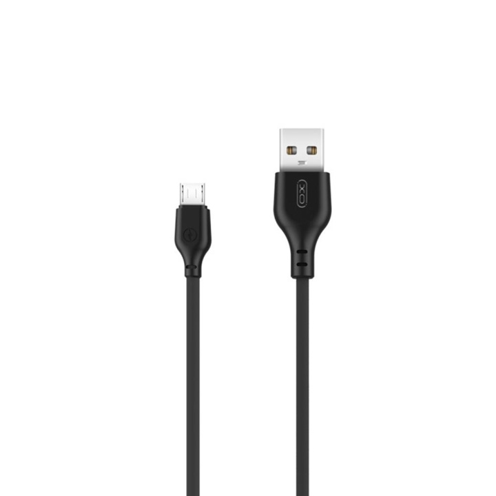 XO kabel NB103 USB - microUSB 2,0 m 2,1A svart ryhmässä ÄLYPUHELIMET JA TABLETIT / Laturit & Kaapelit / Kaapelit / MicroUSB-kaapelit @ TP E-commerce Nordic AB (C79140)