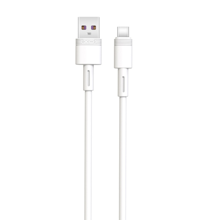 XO kabel NB-Q166 USB - USB-C 1,0 m 5A vit ryhmässä TIETOKOONET & TARVIKKEET / Kaapelit & Sovittimet / USB / USB-C @ TP E-commerce Nordic AB (C79152)