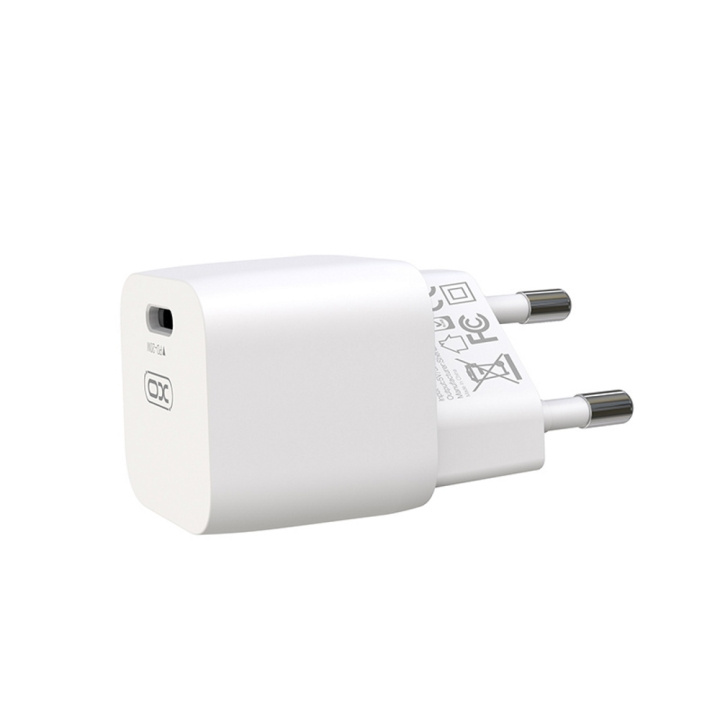 XO väggladdare CE01B PD 20W 1x USB-C vit ryhmässä ÄLYPUHELIMET JA TABLETIT / Laturit & Kaapelit / Seinälaturi / Seinälaturi Type C @ TP E-commerce Nordic AB (C79168)