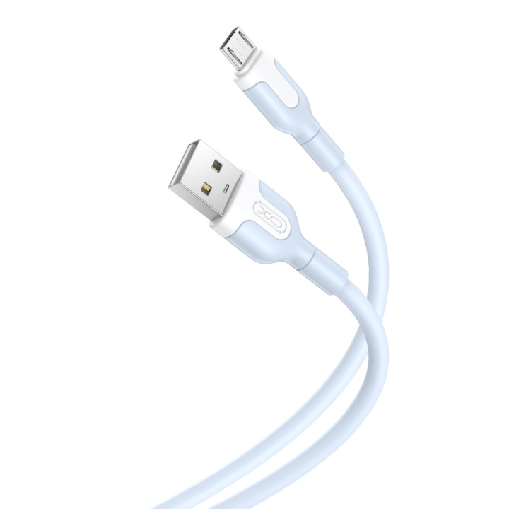 XO kabel NB212 USB - microUSB 1,0 m 2,1A blå ryhmässä TIETOKOONET & TARVIKKEET / Kaapelit & Sovittimet / USB / Micro-USB @ TP E-commerce Nordic AB (C79186)