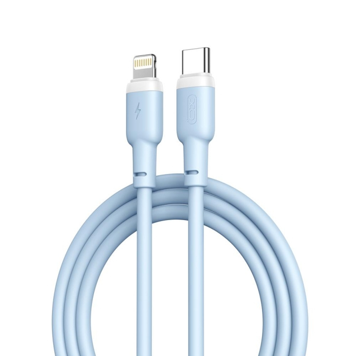 XO kabel NB208A PD USB-C - Lightning 1,0m 20W blå ryhmässä TIETOKOONET & TARVIKKEET / Kaapelit & Sovittimet / USB / USB-C @ TP E-commerce Nordic AB (C79199)