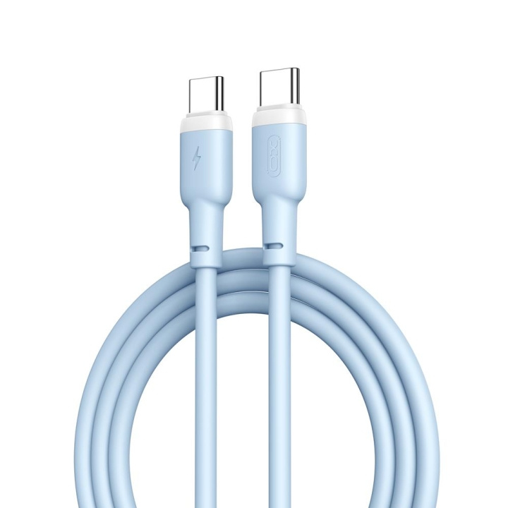 XO kabel NB208B PD USB-C - USB-C 1,0m 60W blå ryhmässä TIETOKOONET & TARVIKKEET / Kaapelit & Sovittimet / USB / USB-C @ TP E-commerce Nordic AB (C79202)