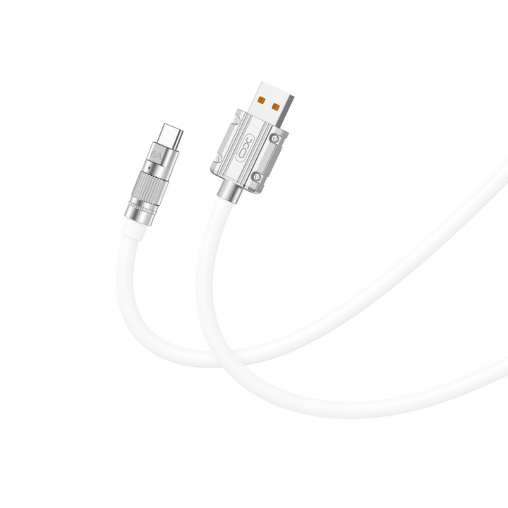 XO kabel NB227 USB - USB-C 1,2 m 6A vit ryhmässä TIETOKOONET & TARVIKKEET / Kaapelit & Sovittimet / USB / USB-C @ TP E-commerce Nordic AB (C79231)