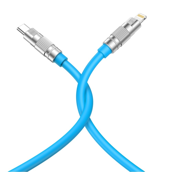 XO kabel NB-Q228A USB-C - Lightning 1,2m 27W blå ryhmässä TIETOKOONET & TARVIKKEET / Kaapelit & Sovittimet / USB / USB-C @ TP E-commerce Nordic AB (C79237)