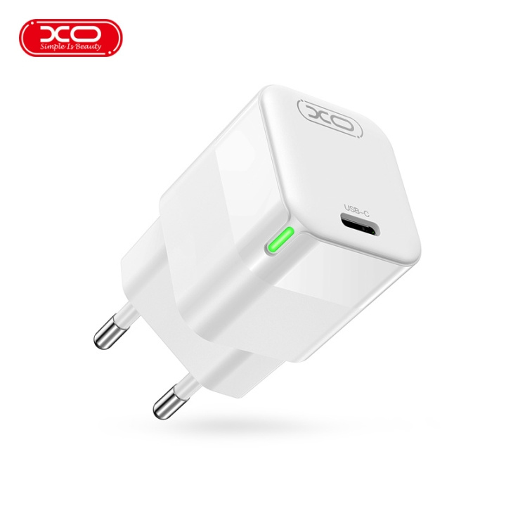 XO väggladdare CE06 PD 30W 1x USB-C vit ryhmässä ÄLYPUHELIMET JA TABLETIT / Laturit & Kaapelit / Seinälaturi / Seinälaturi Type C @ TP E-commerce Nordic AB (C79245)