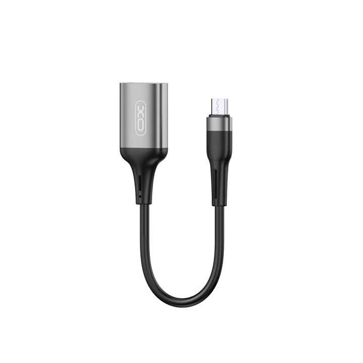 XO adapter OTG NB201 USB - microUSB svart ryhmässä TIETOKOONET & TARVIKKEET / Kaapelit & Sovittimet / USB / Micro-USB @ TP E-commerce Nordic AB (C79252)