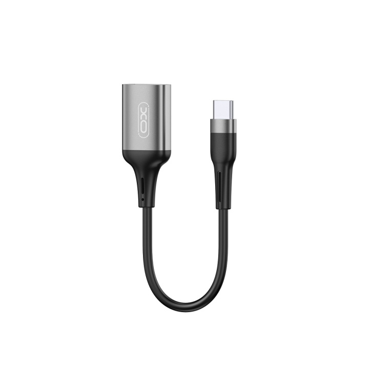 XO adapter OTG NB201 USB - USB-C svart ryhmässä TIETOKOONET & TARVIKKEET / Kaapelit & Sovittimet / USB / USB-C @ TP E-commerce Nordic AB (C79253)