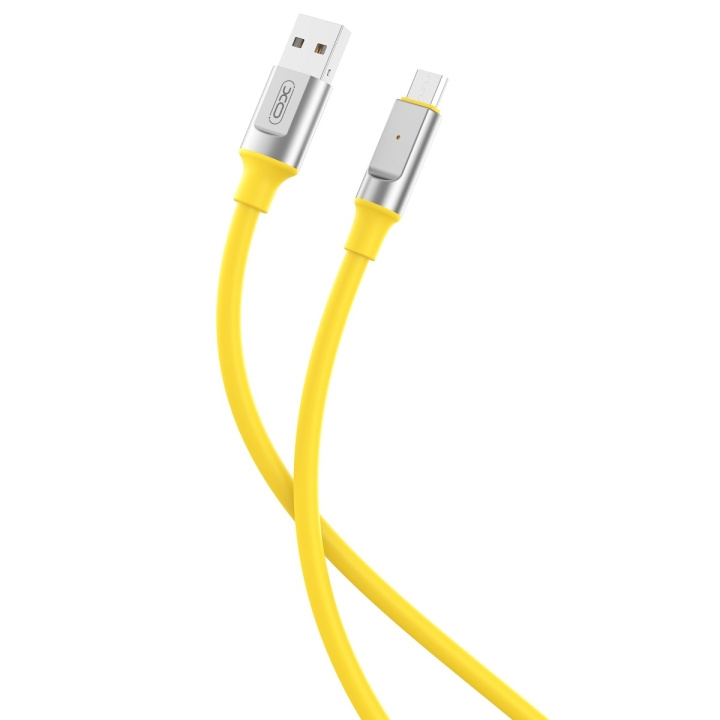 XO kabel NB251 USB - microUSB 1,0 m 6A gul ryhmässä TIETOKOONET & TARVIKKEET / Kaapelit & Sovittimet / USB / USB-C @ TP E-commerce Nordic AB (C79263)