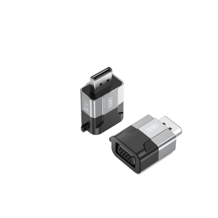 XO adapter GB016 Displayport - VGA grå ryhmässä TIETOKOONET & TARVIKKEET / Kaapelit & Sovittimet / VGA / Sovittimet @ TP E-commerce Nordic AB (C79292)