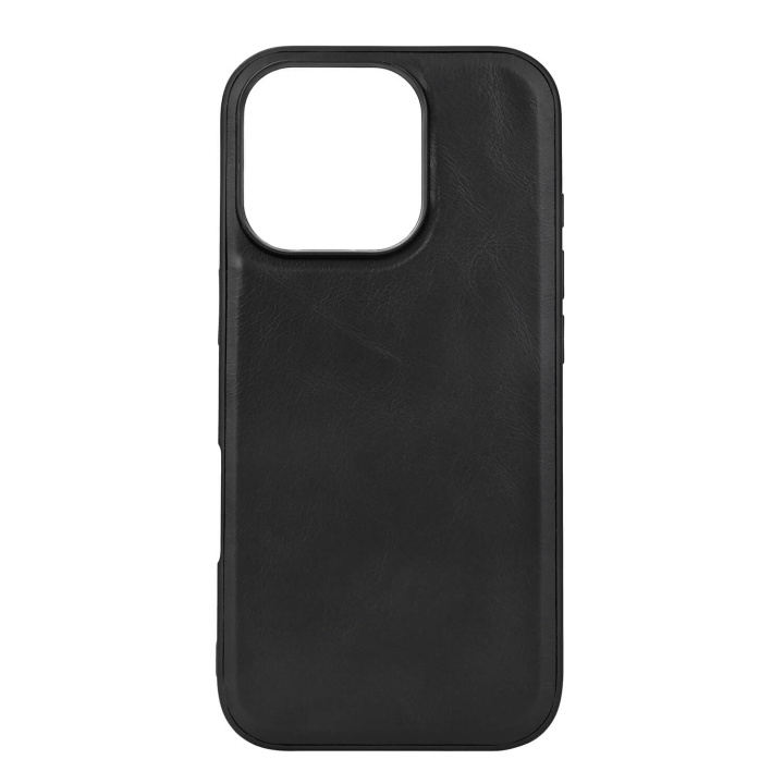 Buffalo Backcover Leather MagSeries iPhone 16 Pro Black ryhmässä ÄLYPUHELIMET JA TABLETIT / Puhelimen suojakotelo / Apple / iPhone 16 @ TP E-commerce Nordic AB (C79382)