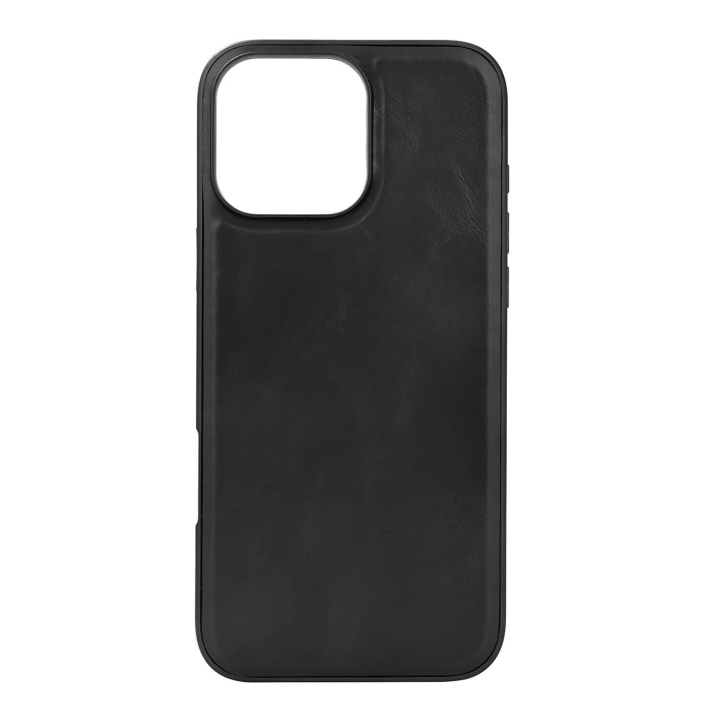 Buffalo Backcover Leather MagSeries iPhone 16 Pro Max Black ryhmässä ÄLYPUHELIMET JA TABLETIT / Puhelimen suojakotelo / Apple / iPhone 16 @ TP E-commerce Nordic AB (C79383)