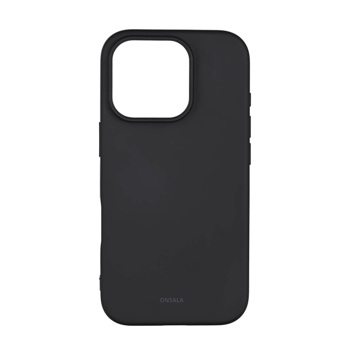 Onsala Back Sil Touch Recycled MagSerie iPhone 16 Pro Black ryhmässä ÄLYPUHELIMET JA TABLETIT / Puhelimen suojakotelo / Apple / iPhone 16 @ TP E-commerce Nordic AB (C79402)