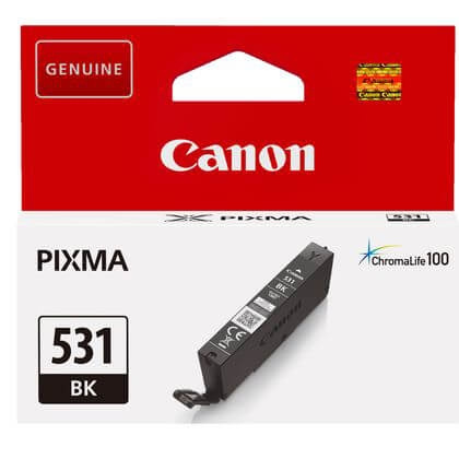 Canon Ink 6118C001 CLI-531 Black ryhmässä TIETOKOONET & TARVIKKEET / Tulostimet & Tarvikkeet / Musteet ja väriaineet / Mustepatruunat / Canon @ TP E-commerce Nordic AB (C79423)