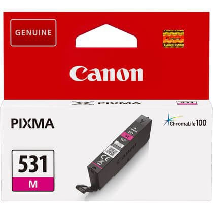 Canon Ink 6120C001 CLI-531 Magenta ryhmässä TIETOKOONET & TARVIKKEET / Tulostimet & Tarvikkeet / Musteet ja väriaineet / Mustepatruunat / Canon @ TP E-commerce Nordic AB (C79425)