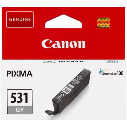 Canon Ink 6122C001 CLI-531 Grey ryhmässä TIETOKOONET & TARVIKKEET / Tulostimet & Tarvikkeet / Musteet ja väriaineet / Mustepatruunat / Canon @ TP E-commerce Nordic AB (C79427)